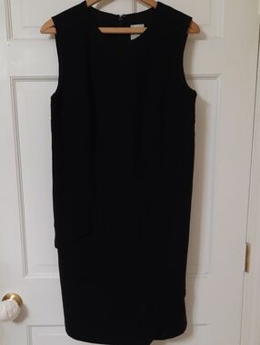 Halogen Black Sleeveless Mini Shift Dress